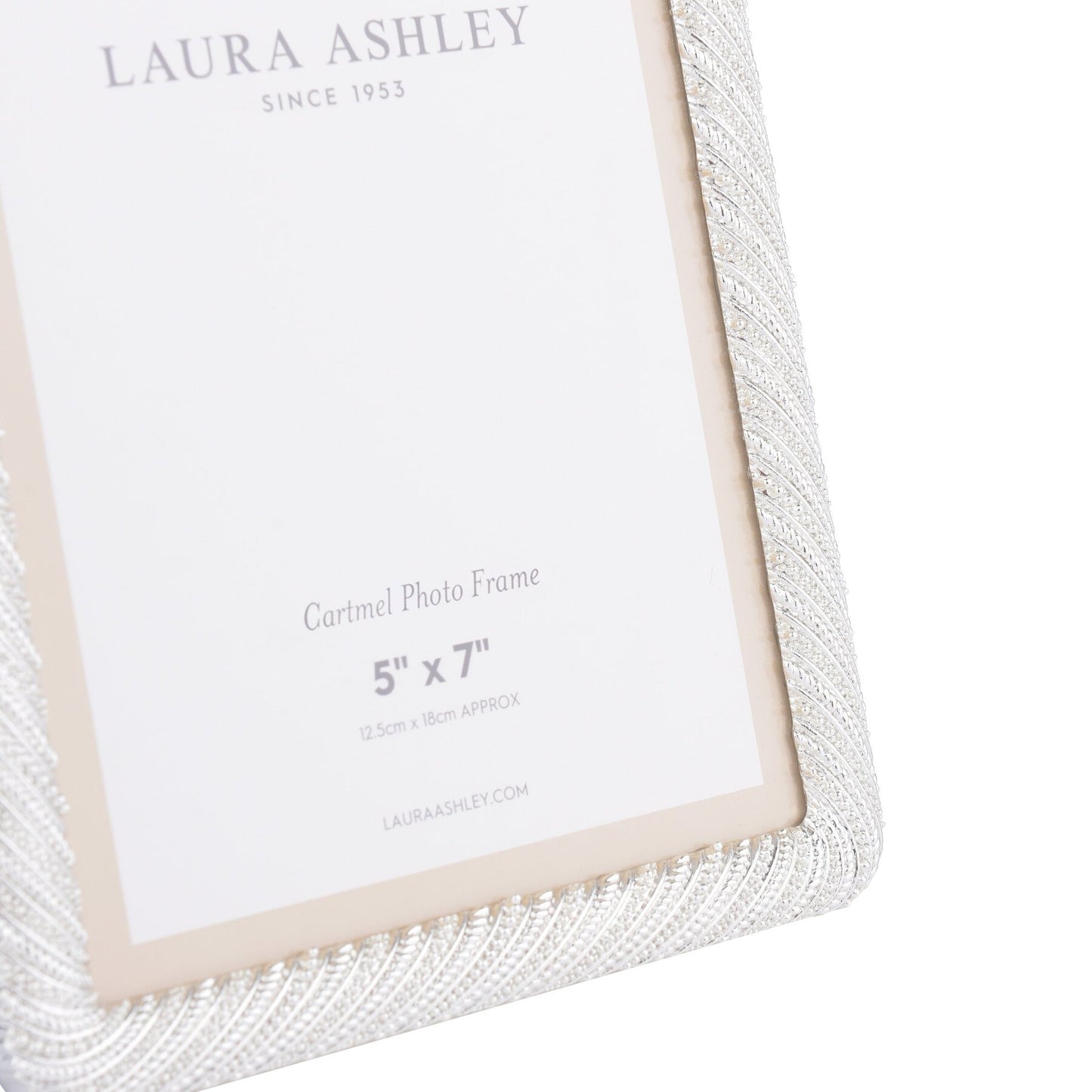 Laura Ashley Cartmel Silver Plated 5x7 inch Photo Frame