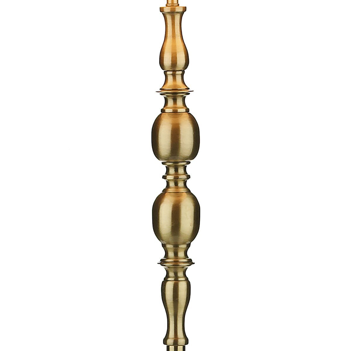 Dar Lighting Madrid Floor Lamp Antique Brass With Shade