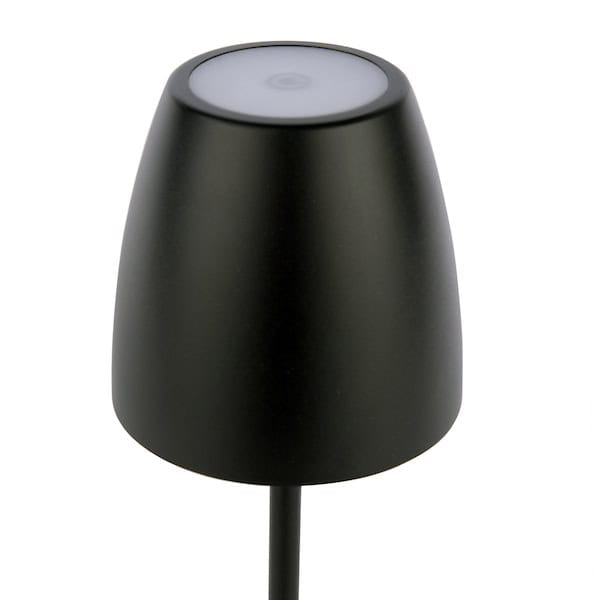 Dar Lighting Munich Outdoor LED IP54 Black Rechargeable Table Lamp