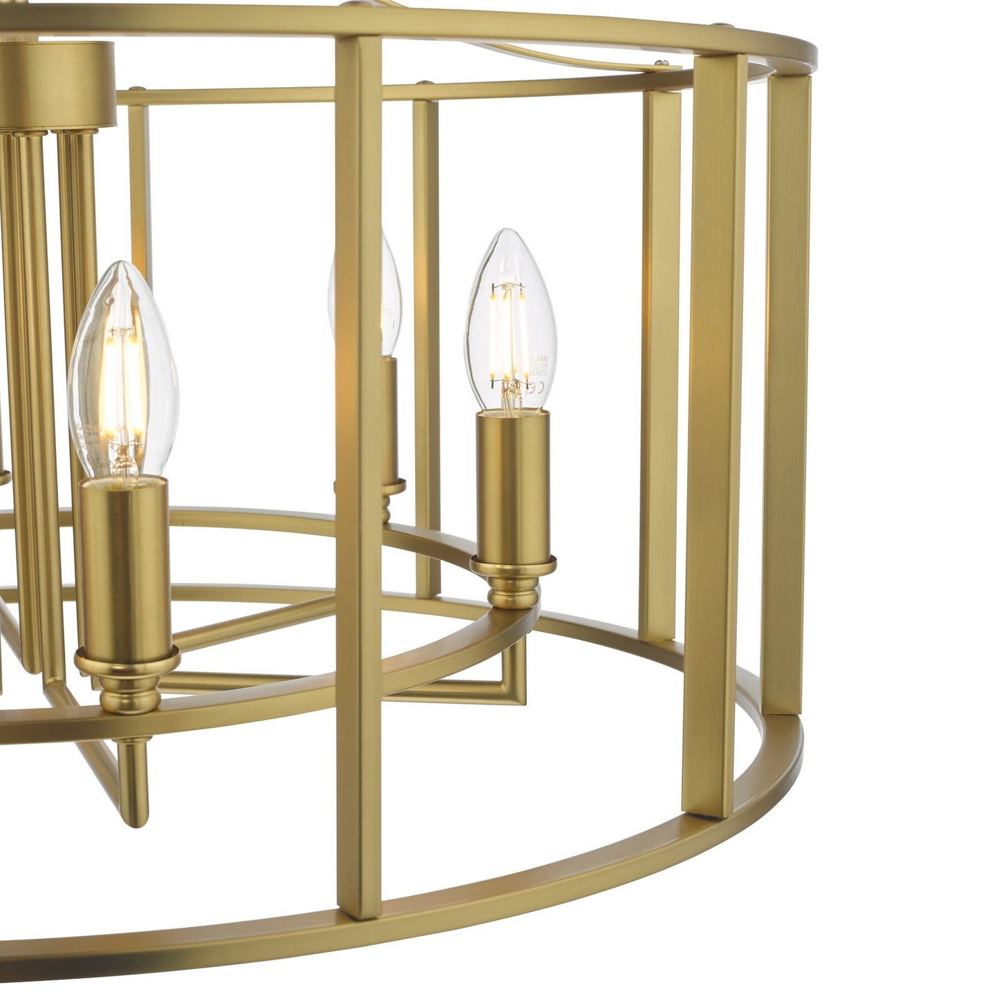 Dar Lighting Myka 6 Light Brushed Bronze Pendant