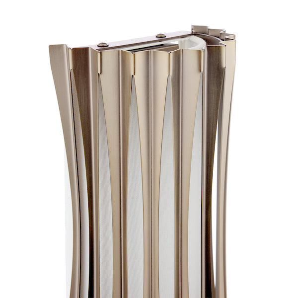 Dar Lighting Netra 2 Light Satin Bronze & Ivory Wall Light