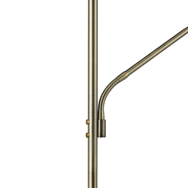 Dar Lighting Osbert Mother & Child Satin Bronze LED Floor Lamp