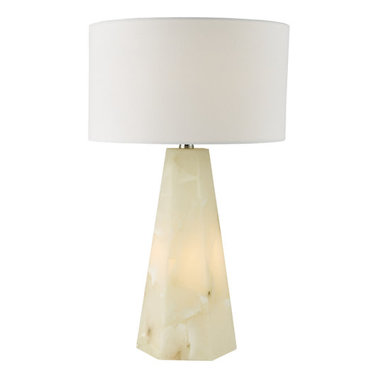 Dar Lighting Paget White Table Lamp With Shade