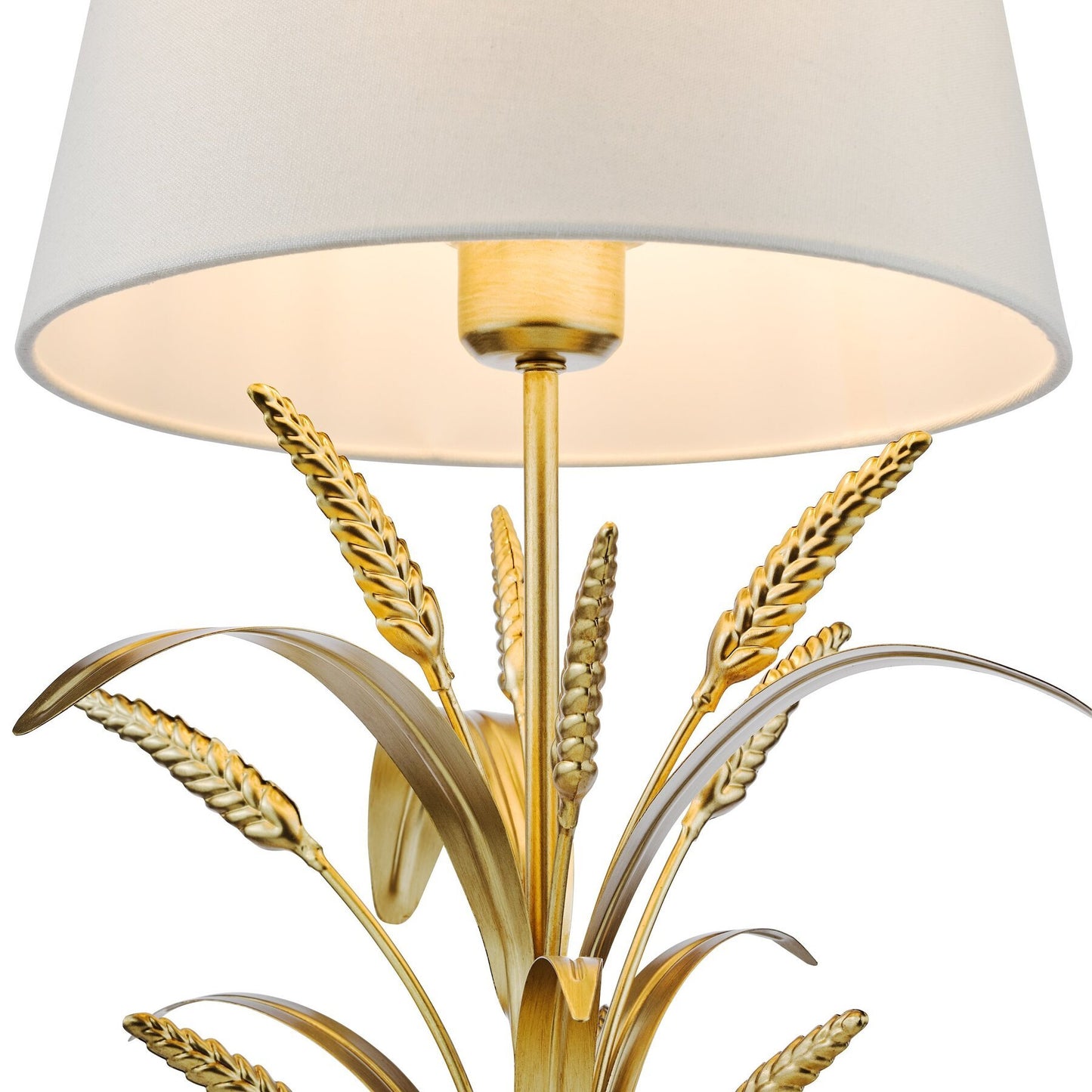 Dar Lighting Phaedra Gold Table Lamp With Shade