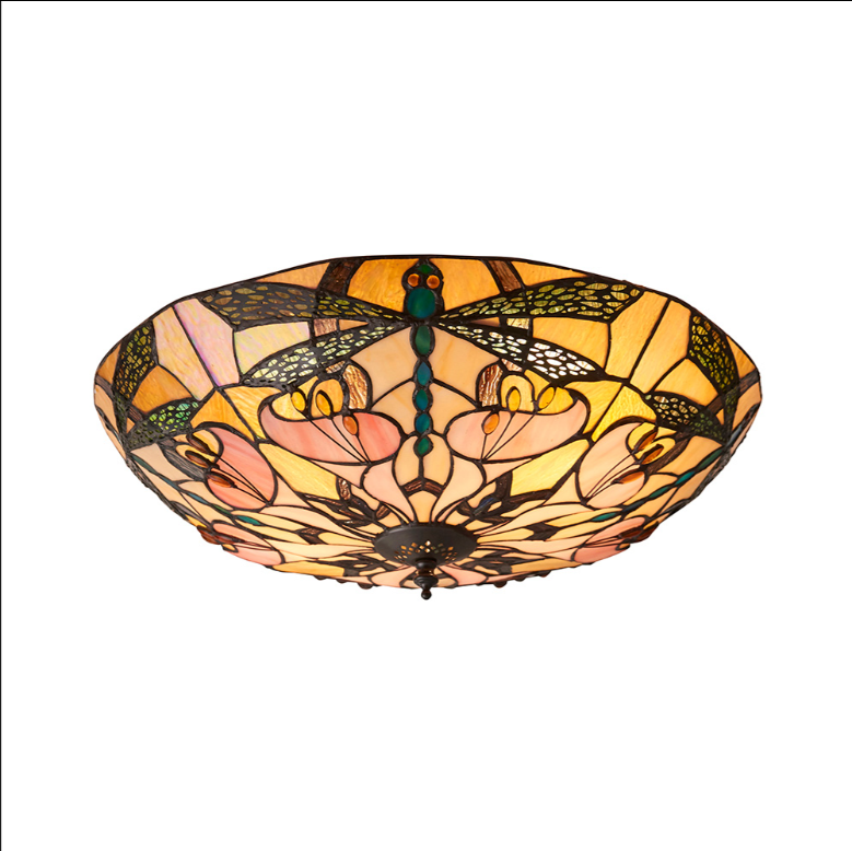 Tiffany Ashton Large 2lt Flush Light