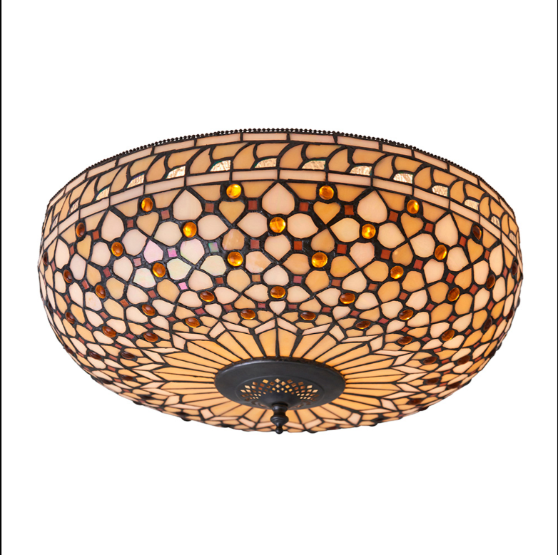 Tiffany Mille Feux 2 Light Large Flush