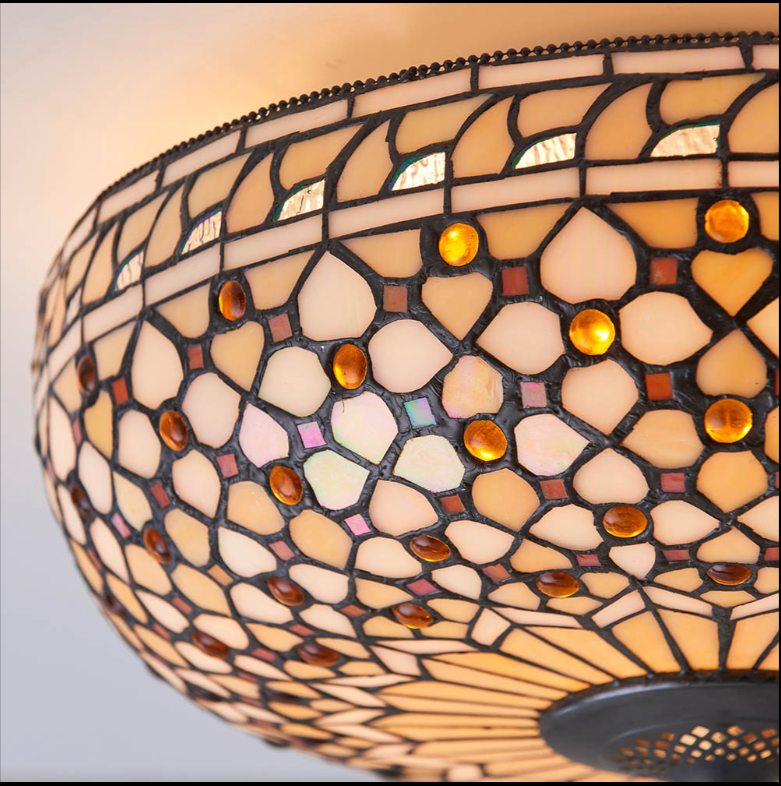 Tiffany Mille Feux 2 Light Large Flush