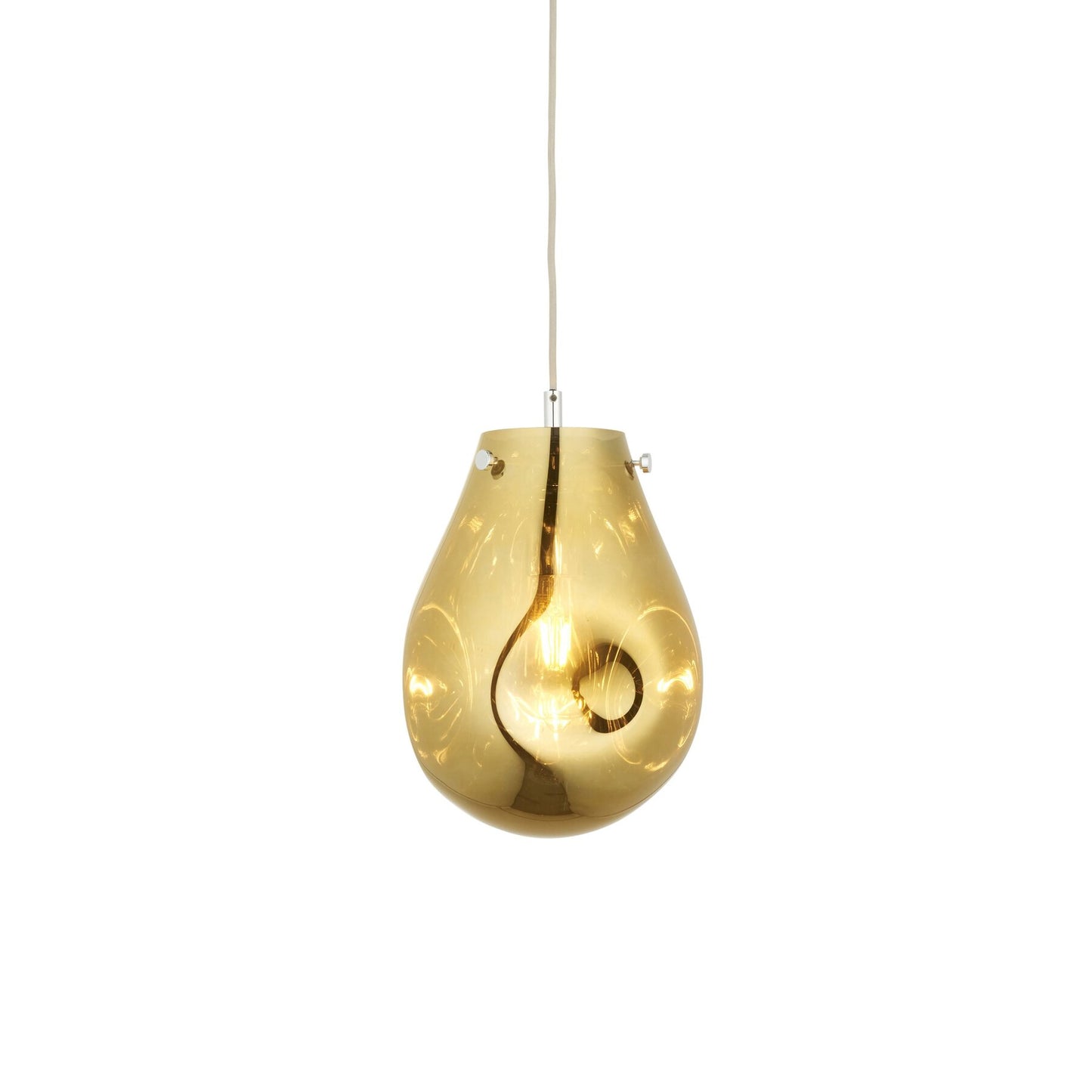 Vesilo Lighting Blast Metallic Gold Medium Glass Pendant