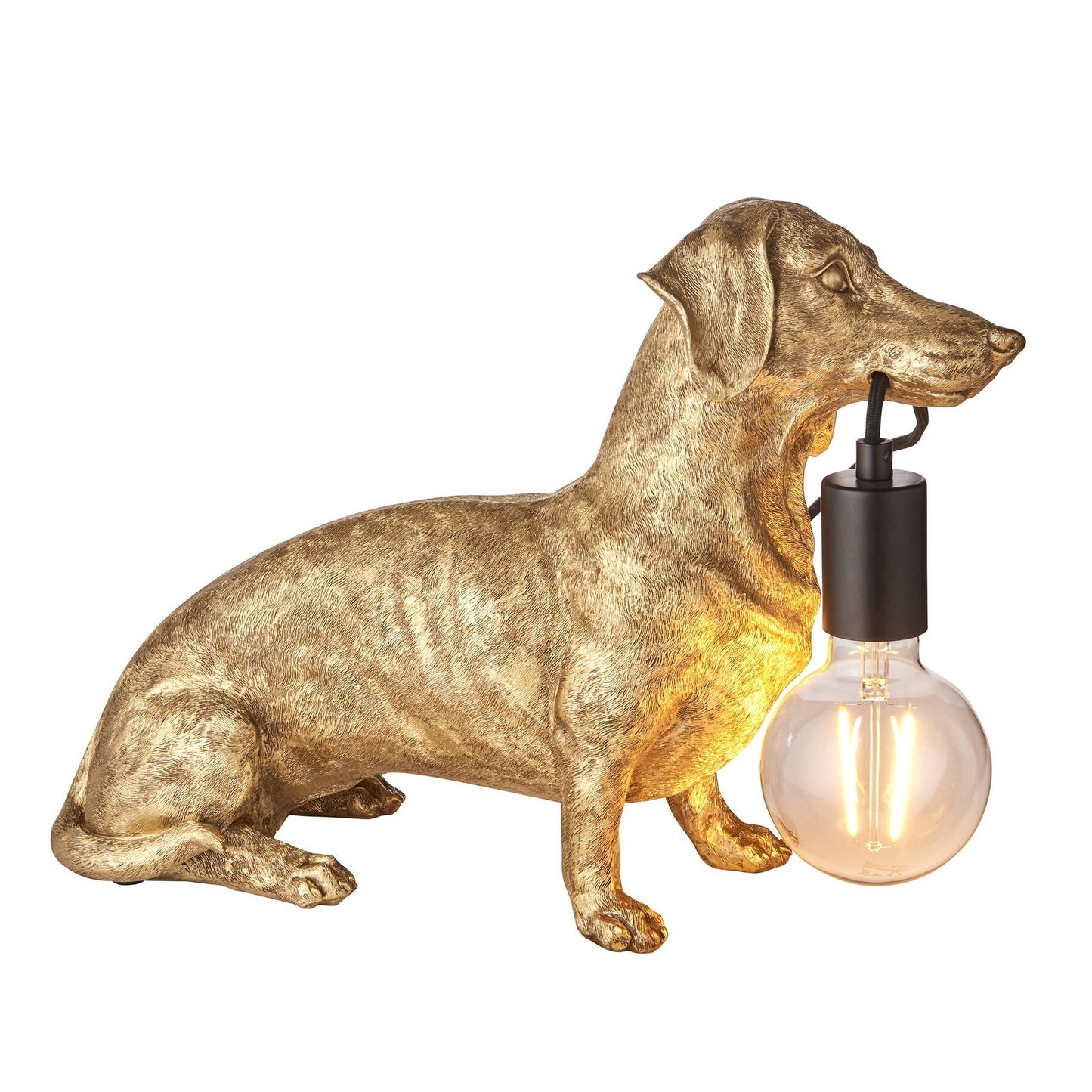 Vesilo Lighting Dog Vintage Gold Table Light
