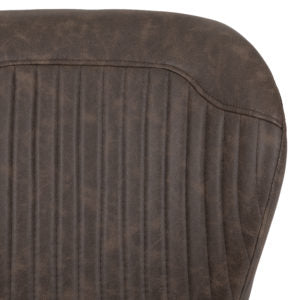 Quebec Brown Faux Leather Chair (Box of 4)