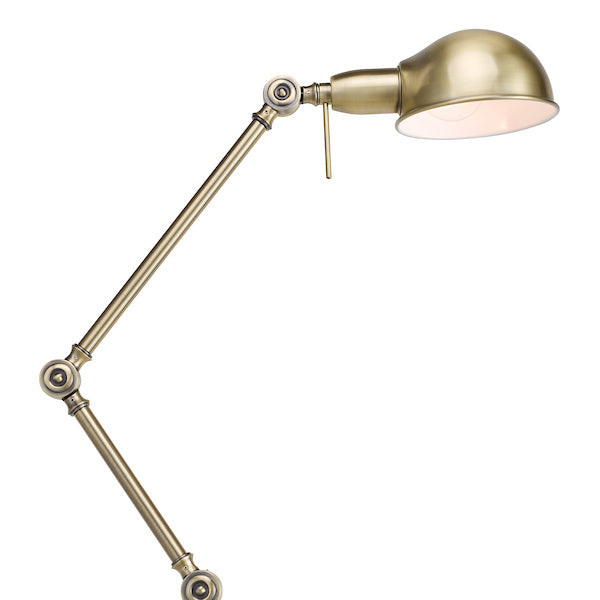 Dar Lighting Ranger Antique Brass Floor Lamp