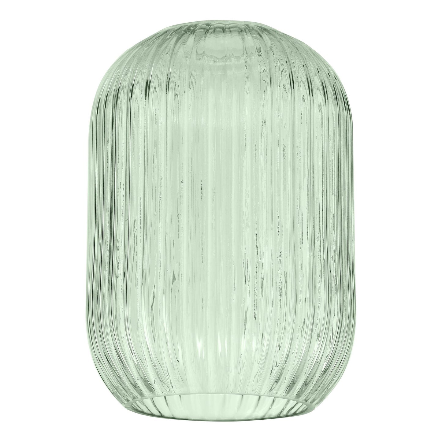Dar Lighting Sawyer Easy Fit Pendant Green Ribbed Glass