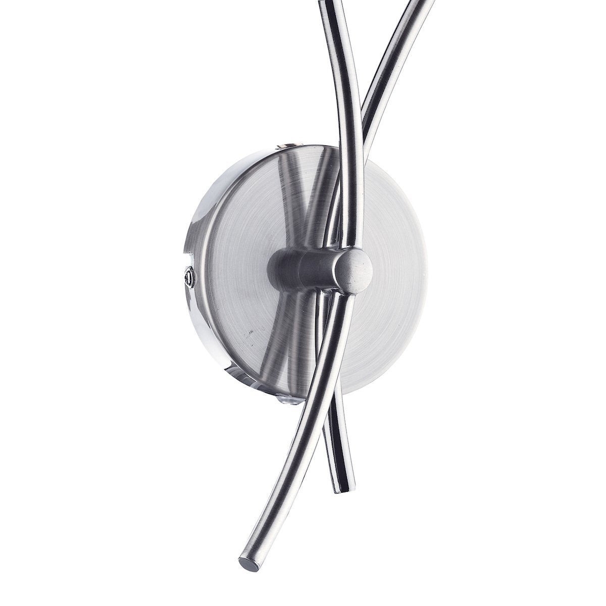 Dar Lighting Seattle 2 Light Satin Chrome & Glass Wall Light