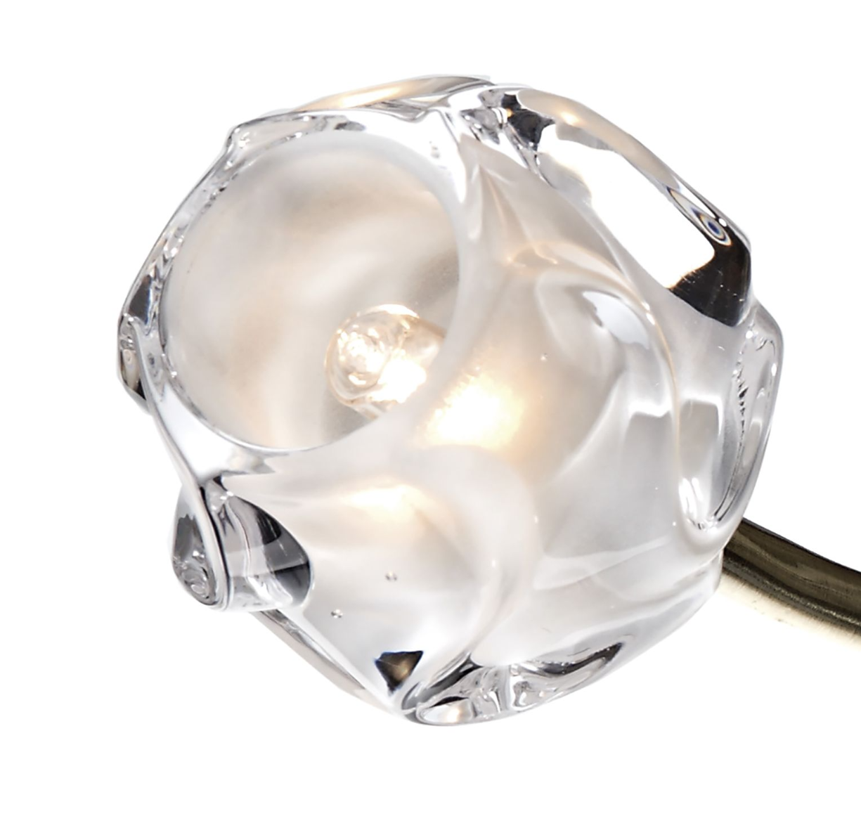 Dar Lighting Seattle 3 Light Antique Brass Semi Flush