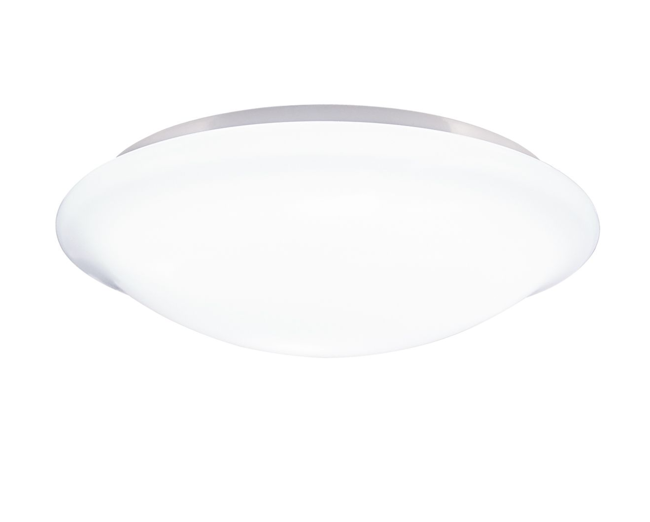 Dar Lighting Sky Bathroom IP44 White Acrylic Flush
