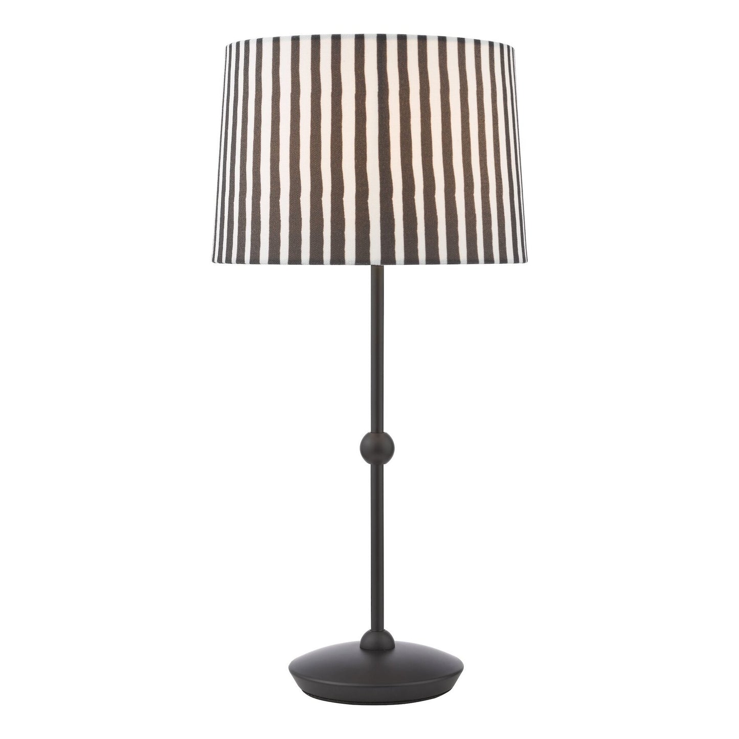 Dar Lighting Sosa Matt Black Table Lamp With Shade
