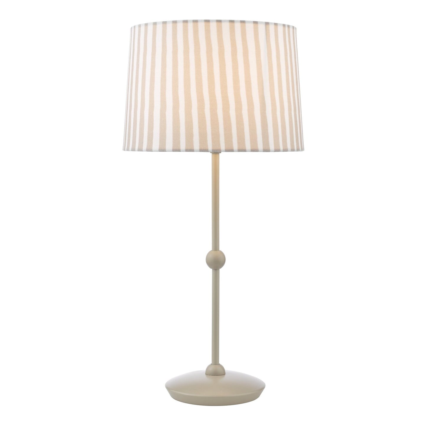 Dar Lighting Sosa Matt Taupe Table Lamp With Shade