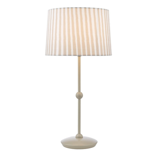 Dar Lighting Sosa Matt Taupe Table Lamp With Shade