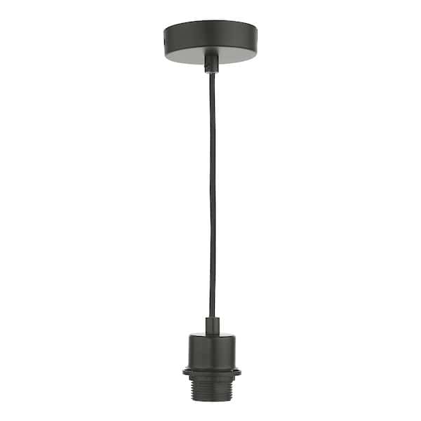 Dar Lighting Matt Black Suspension With Black Cable