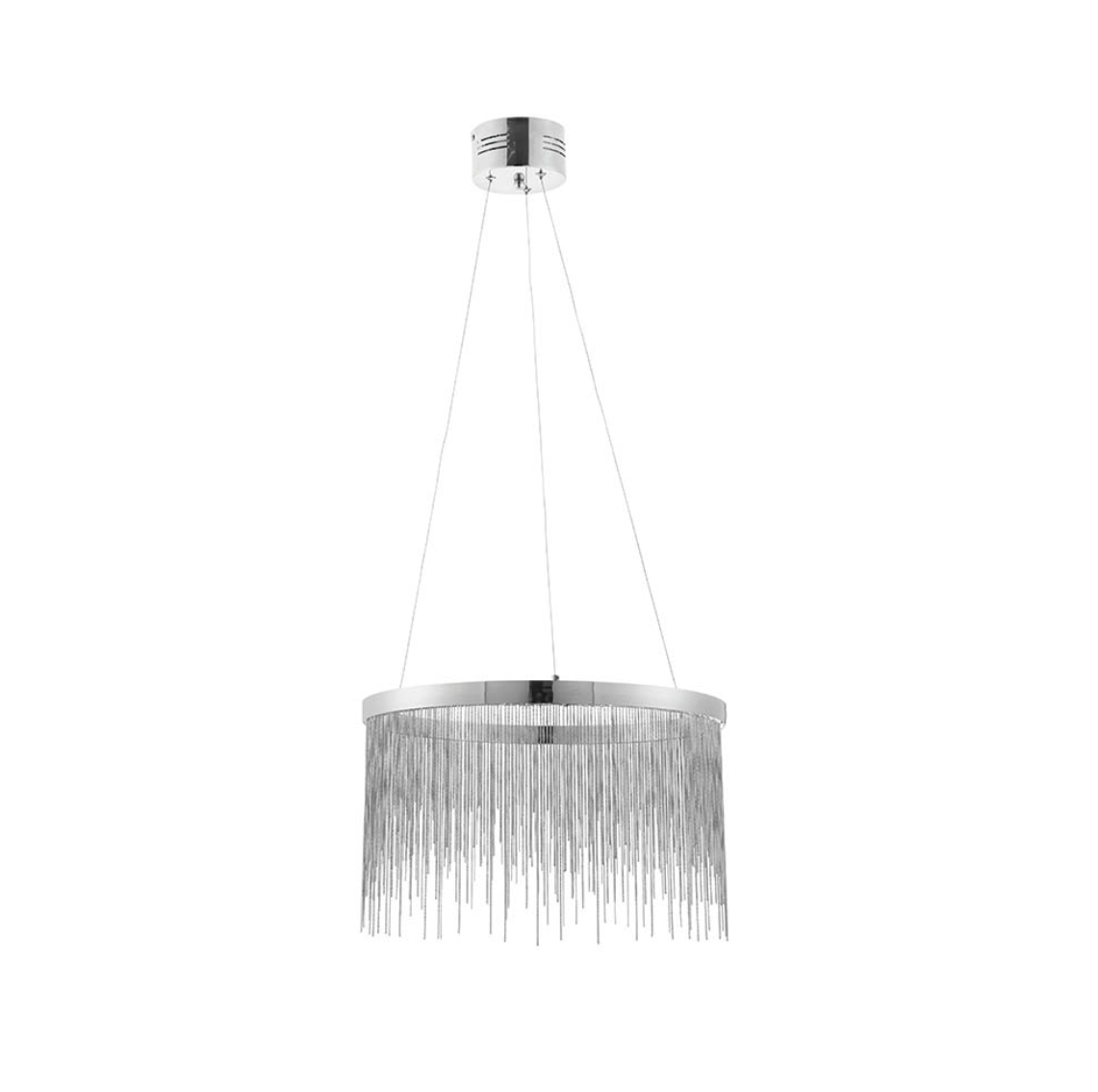 Endon Zelma Silver Chain Chrome Pendant
