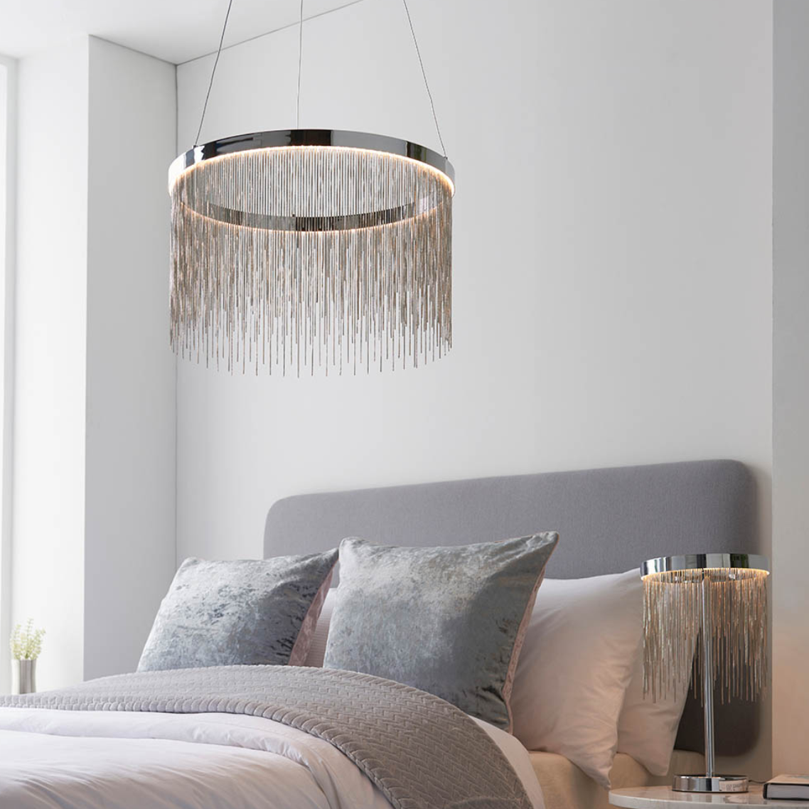 Endon Zelma Colour Changing Chrome Pendant