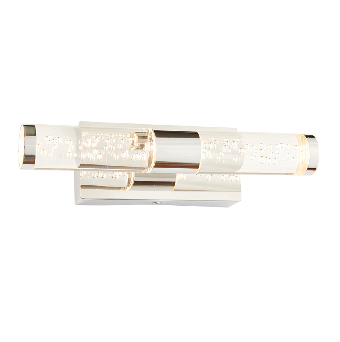 Endon Essence Bathroom IP44 2 Light Acrylic & Bubble Effect Wall Light