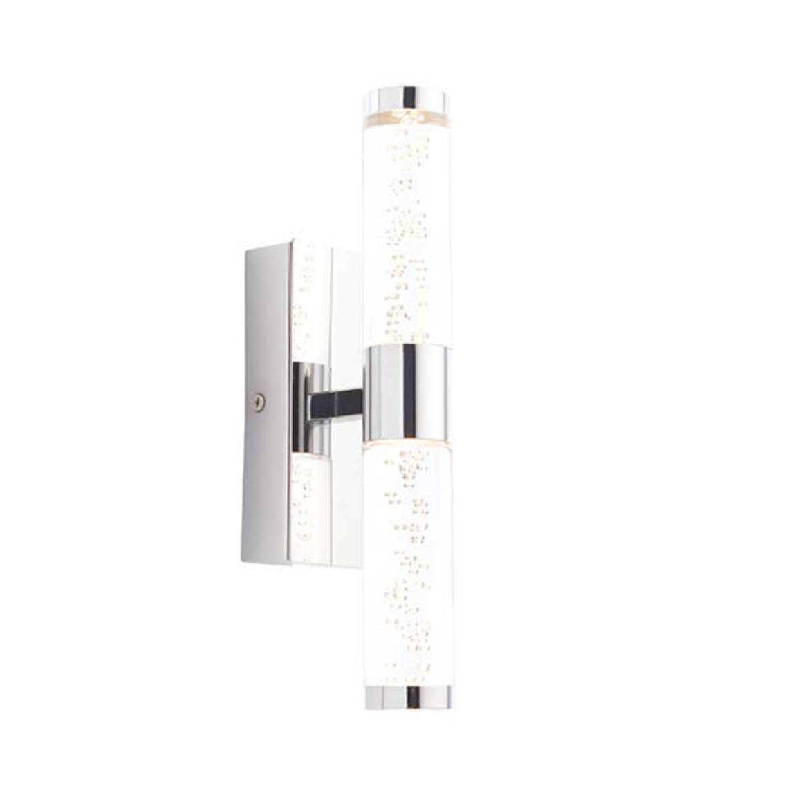 Endon Essence Bathroom IP44 2 Light Acrylic & Bubble Effect Wall Light
