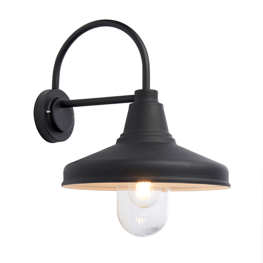 Endon Farmhouse Outdoor IP44 Black Wall Light