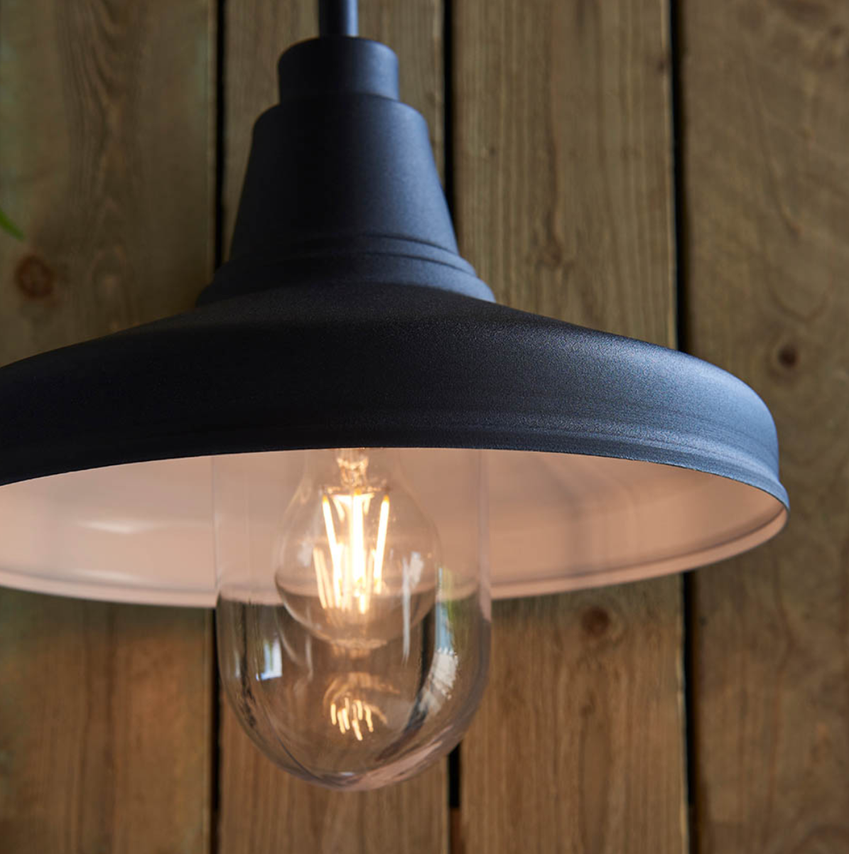 Endon Farmhouse Outdoor IP44 Black Wall Light