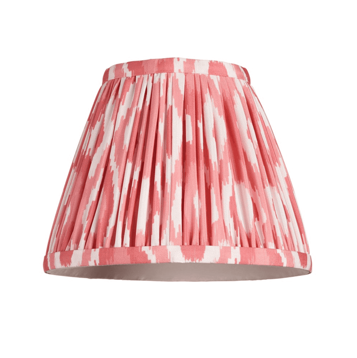 Endon Santiago Wall Light with Ikat Coral Pink Shade
