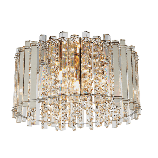 Endon Hanna 4 Light Chrome & Crystal Flush