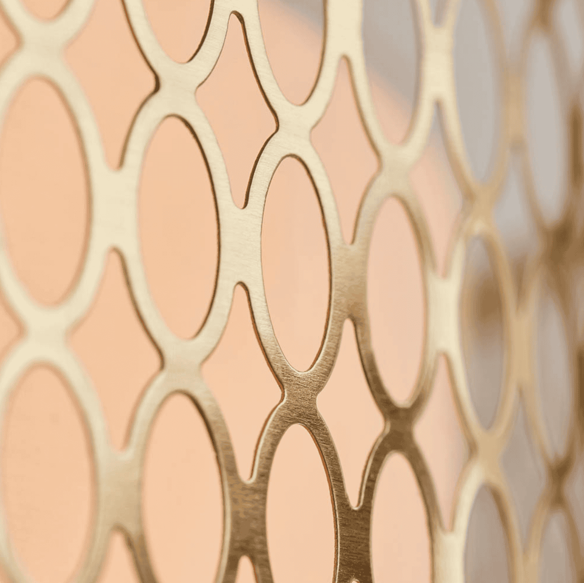 Endon Cordero 3 Light Gold & White Fabric Flush