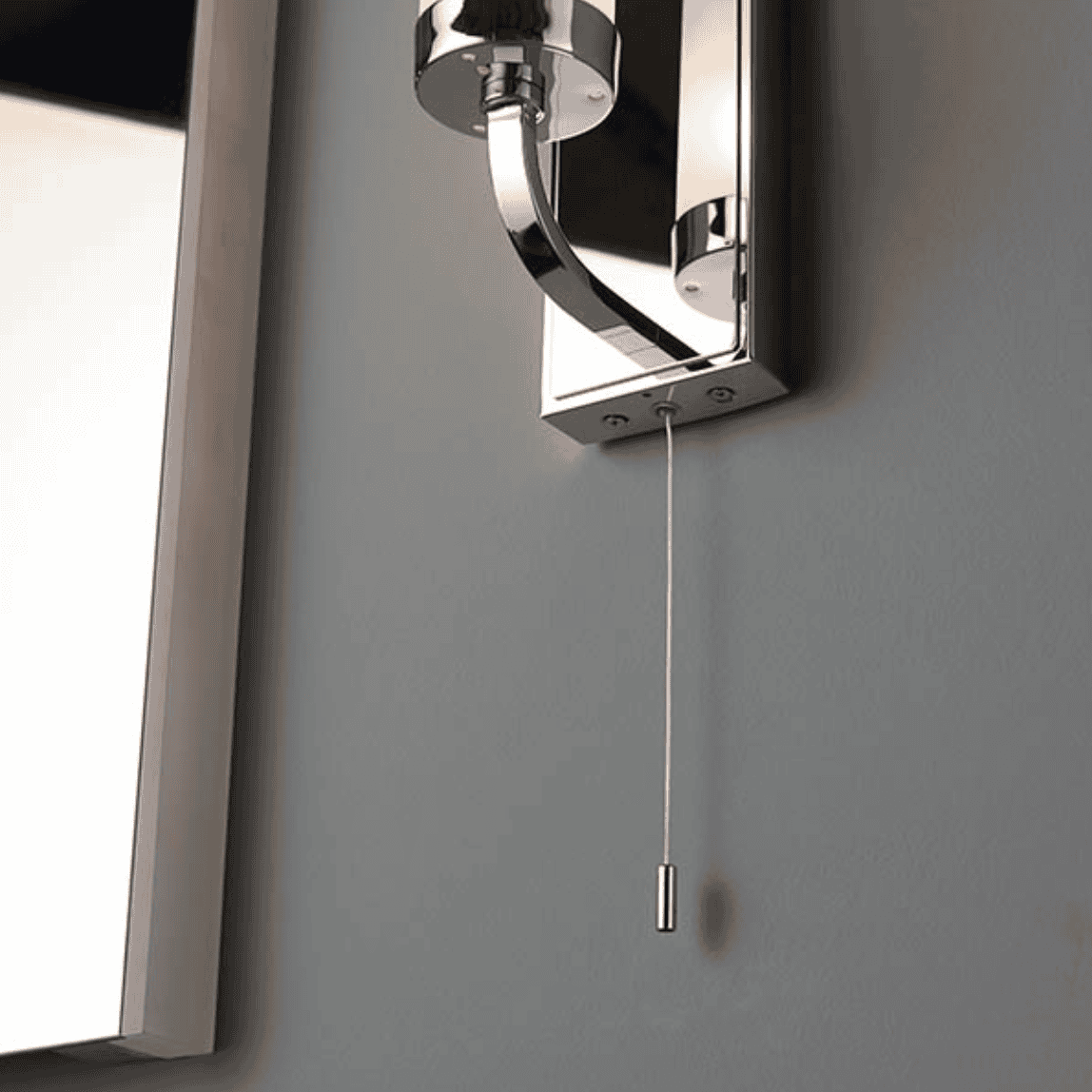 Endon Edrea Bathroom Chrome & Frosted Glass IP44 Wall Light