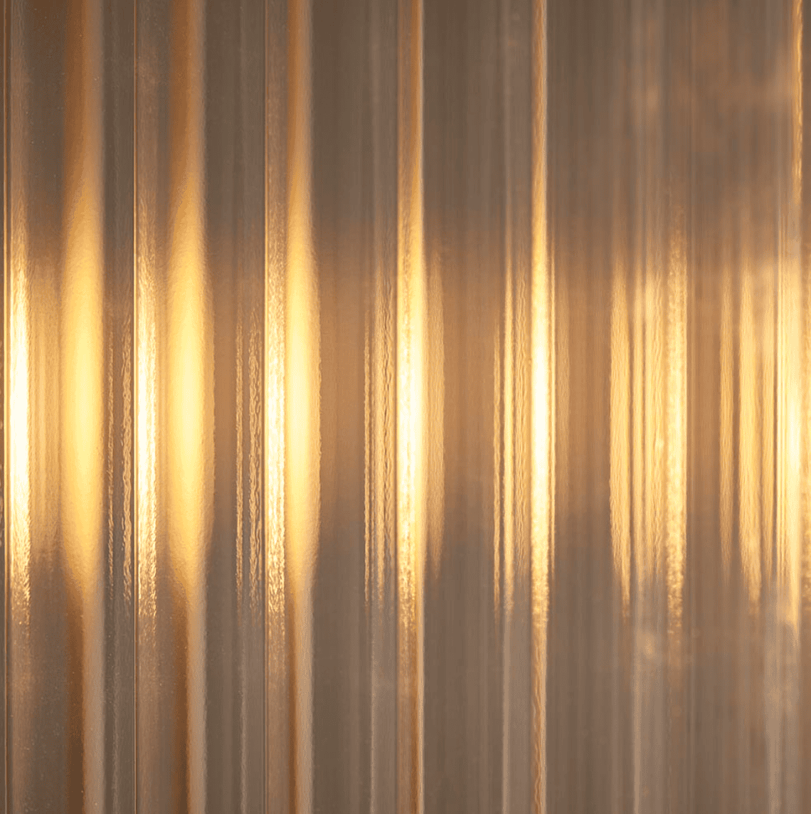 Endon Ridgeton 4 Light Antique Brass & Ribbed Glass Linear Pendant