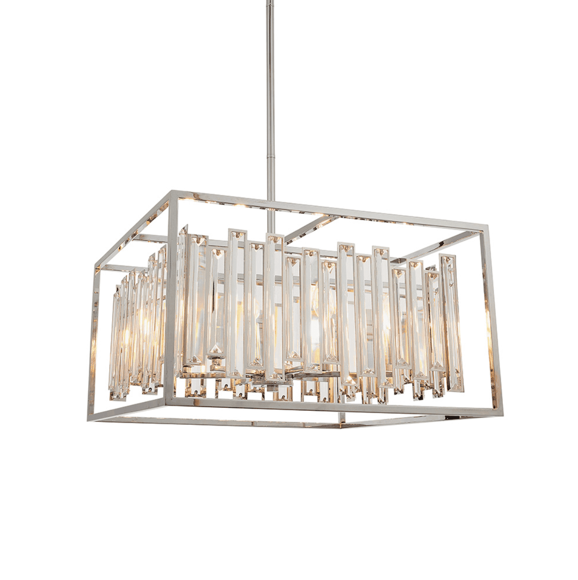 Endon Acadia 6 Light Chrome & Crystal Pendant