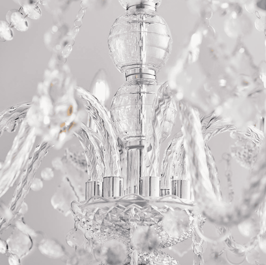 Endon Clarence 8 Light Chrome Beaded Chandelier