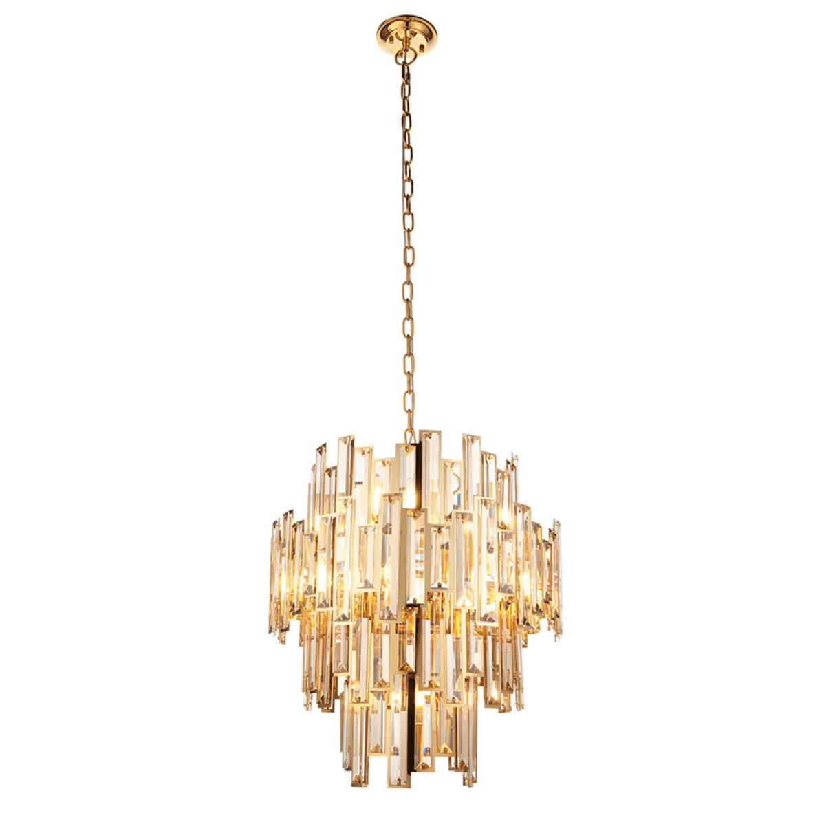 Endon Viviana Champagne Crystal 12 Light Chandelier