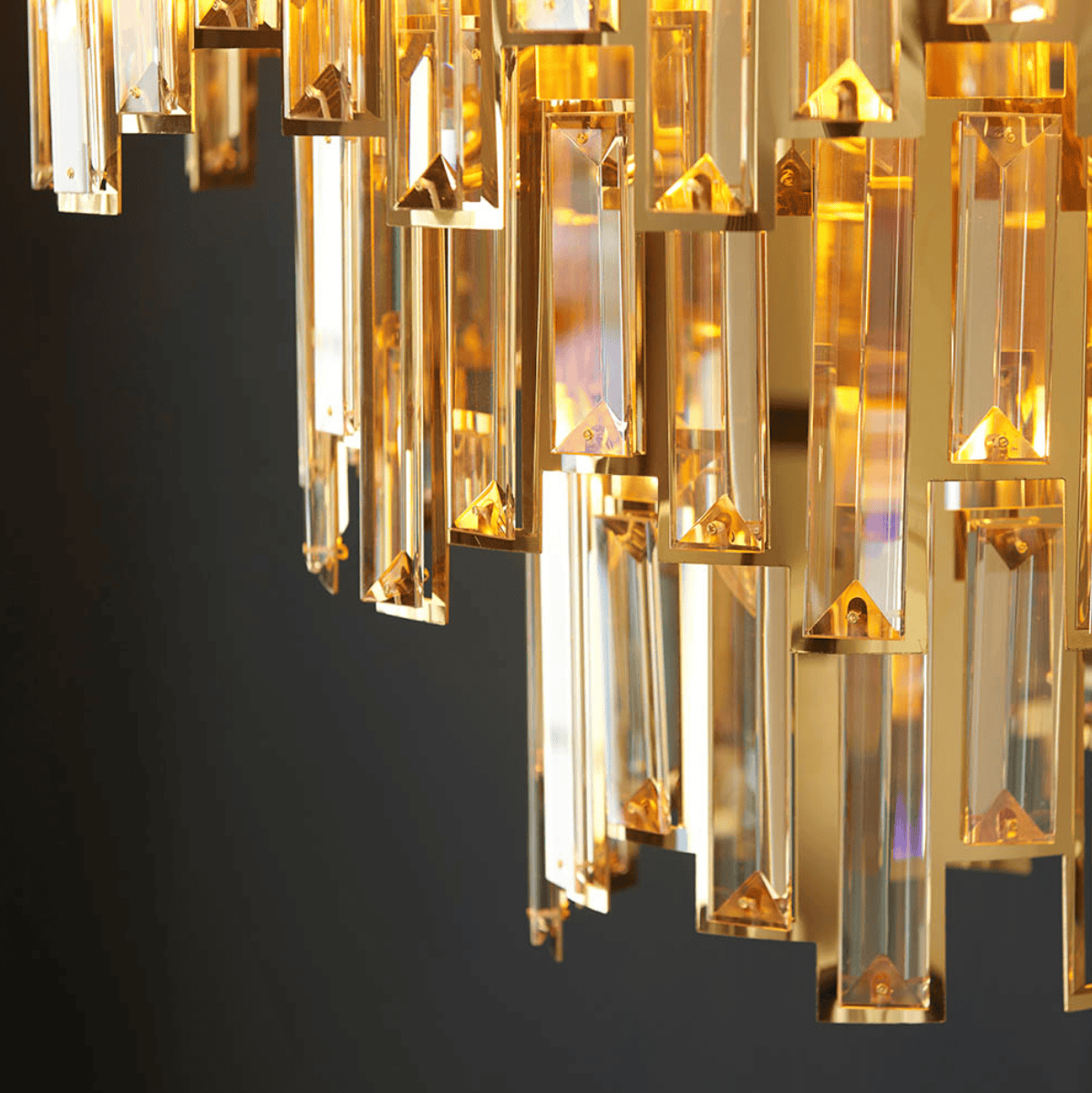 Endon Viviana Champagne Crystal 12 Light Chandelier