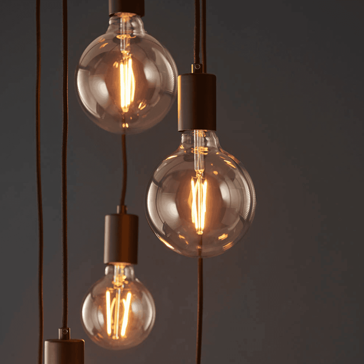Endon Studio Matt Black 6 Light Cluster Pendant