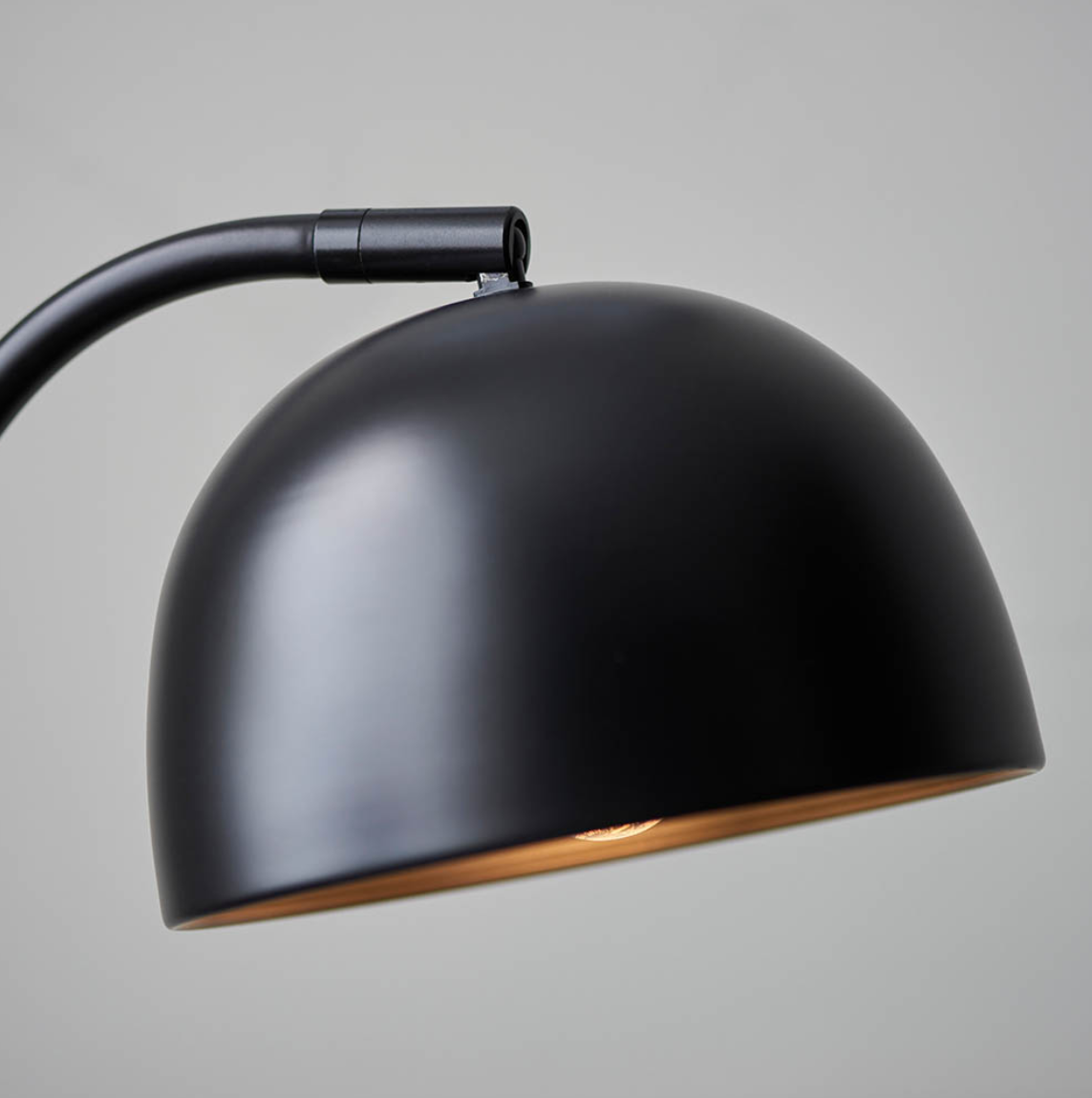 Endon Brodey Matt Black & Steel Grey Table Lamp