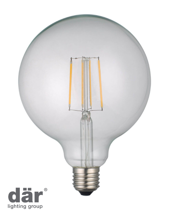 Dar Lighting LED Large Globe Light Bulb (Lamp) ES/E27 6W 700LM (Single)