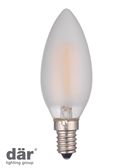 Dar Lighting LED Candle Light Bulb (Lamp) SES/E14 4W 450LM (Single)