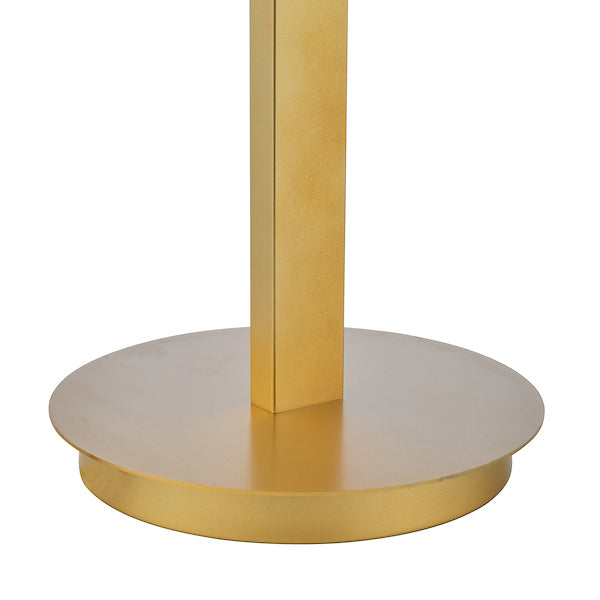 Dar Lighting Tauri Matt Gold & Opal Glass Table Lamp