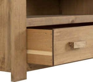 Tortilla 1 Drawer Distressed Waxed Pine Flat Screen TV Unit