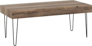 Troy Medium Oak Effect & Black Coffee Table