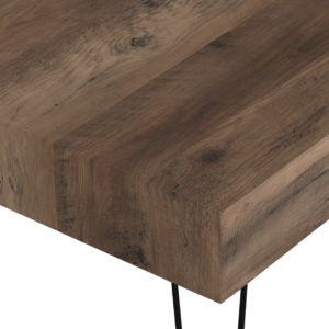 Troy Medium Oak Effect & Black Coffee Table
