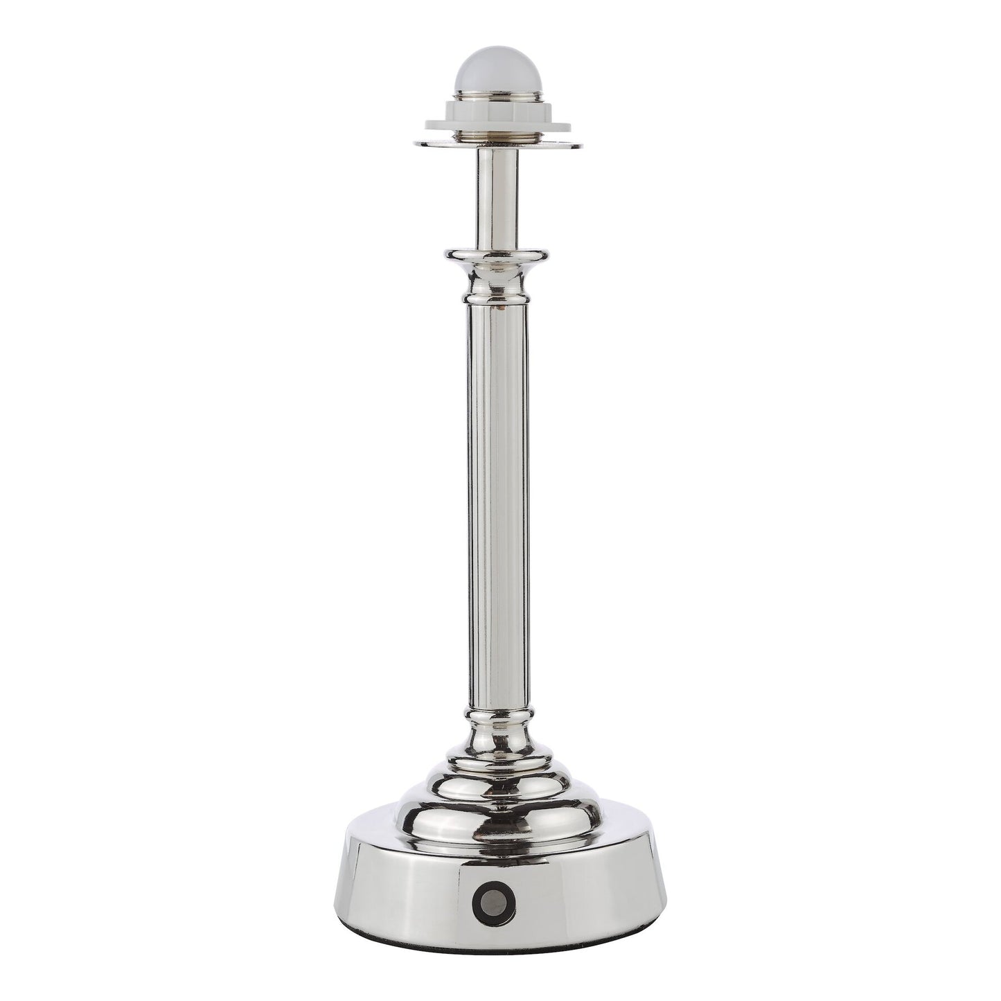 Dar Lighting Virgil LED Polished Nickel Rechargeable Table Lamp Base Only