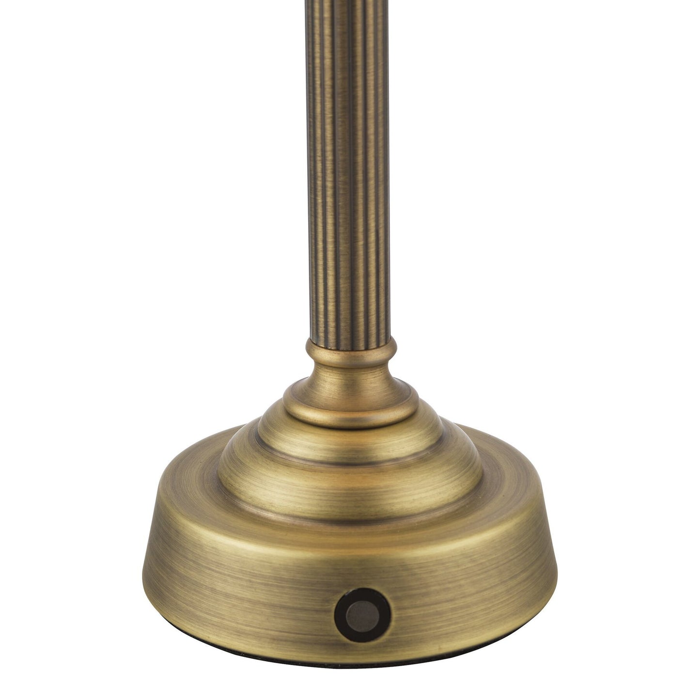 Dar Lighting Virgil LED Matt Antique Brass Rechargeable Table Lamp Base Only