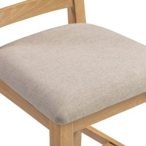 Windsor Natural Oak & Oat Fabric Cross Back Chair (Box of 2)