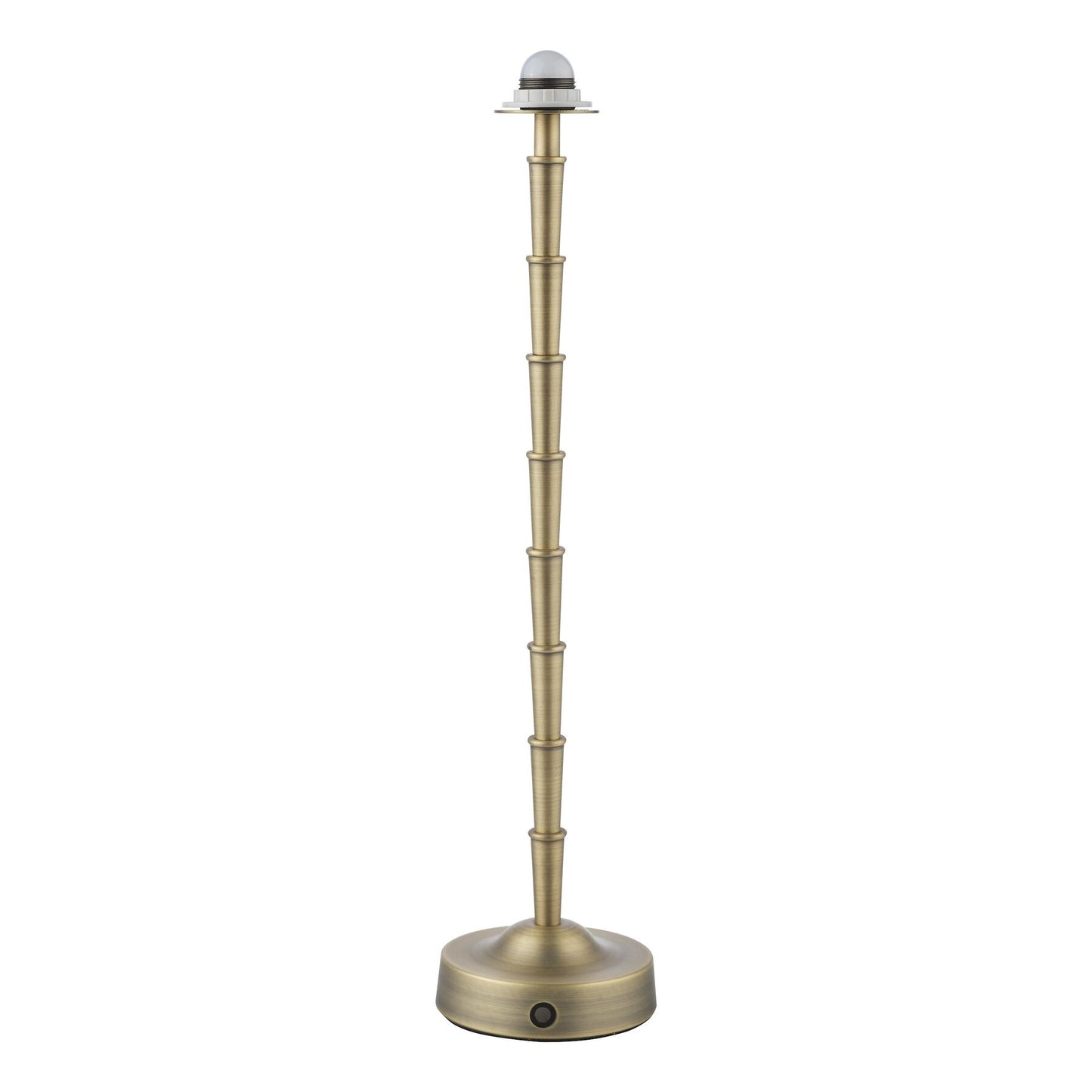 Dar Lighting Wyman LED Matt Antique Brass Rechargeable Table Lamp Base Only